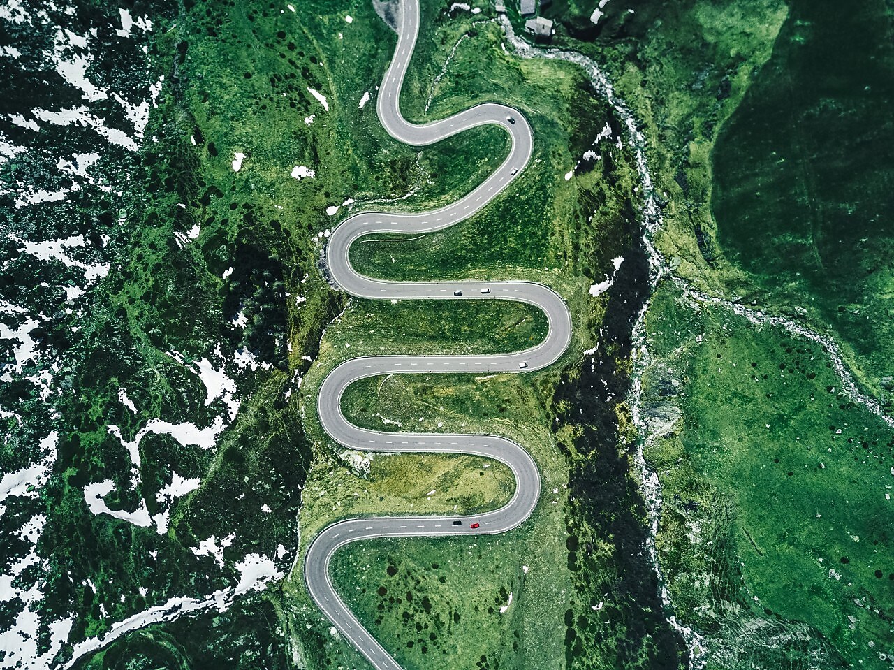 Calculating and winding road