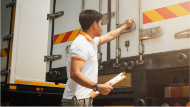 Opening truck doors