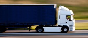 Image of truck on a motorway