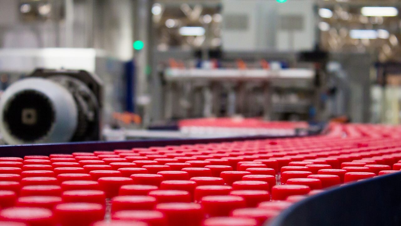 Plastics production line