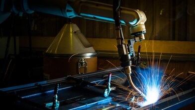 Robotic arm in production