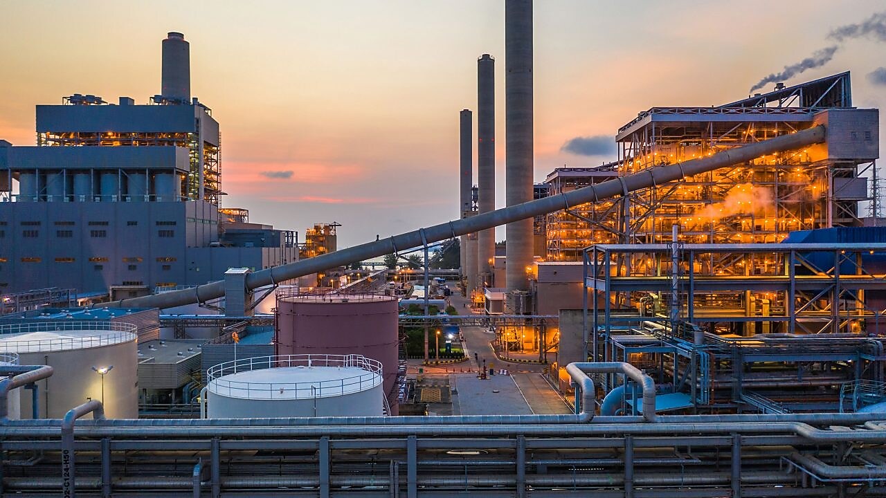 Steel making factory