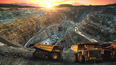 Mine at Sunset