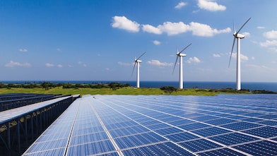 Solar and wind turbines