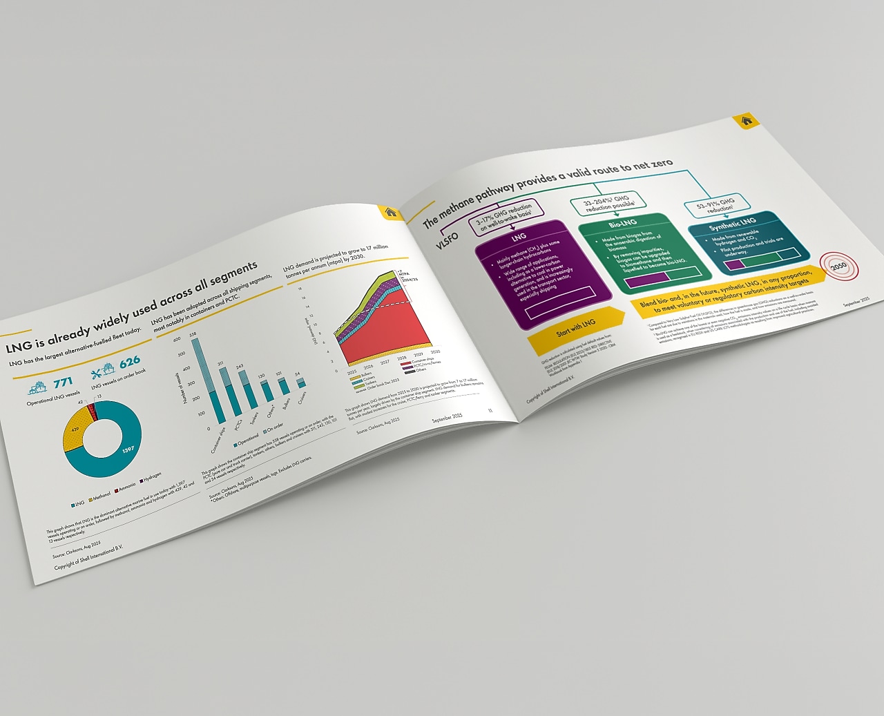 Open report on light grey background