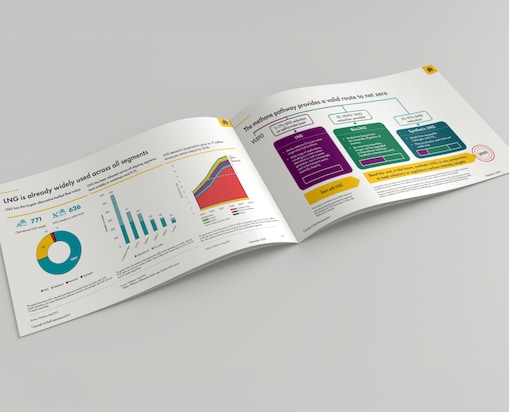 Open report on light grey background