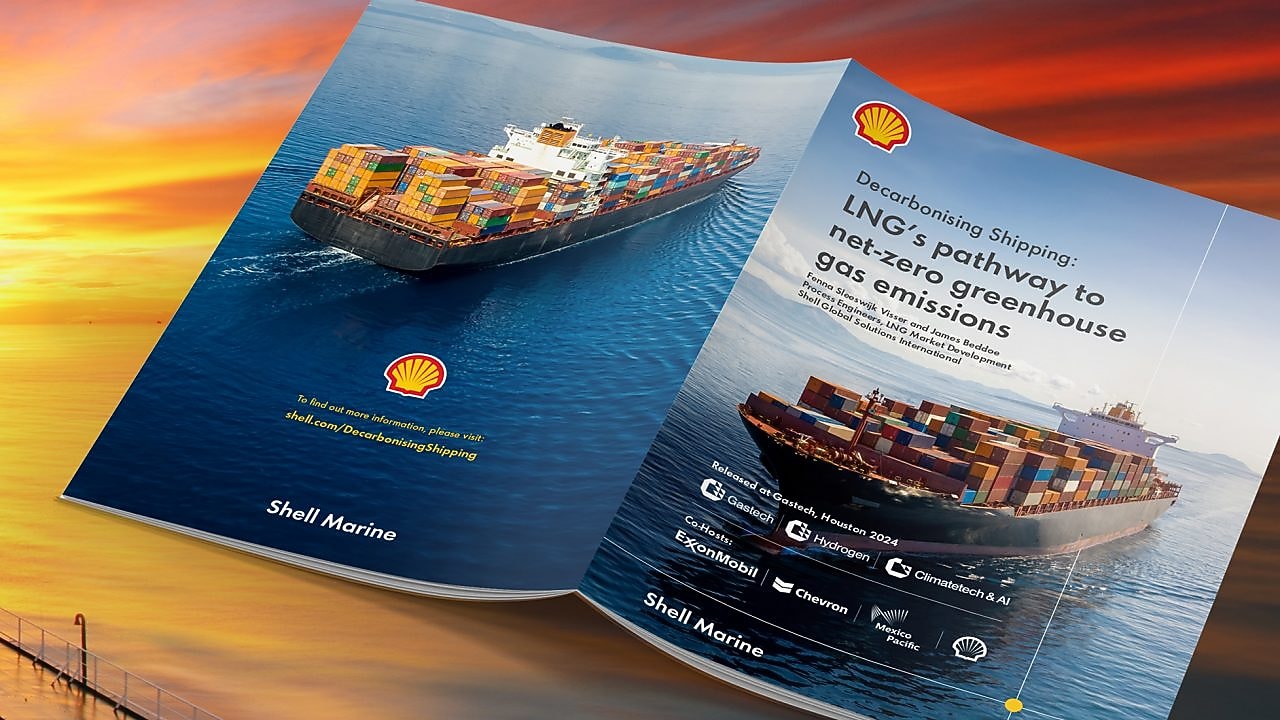 Mockup of Shell’s LNG pathway report