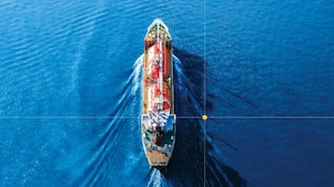 Cruise ship sailing north