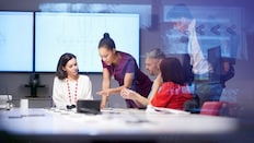 group of people in discussion