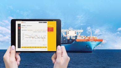 Shell Lube Monitor on a tablet