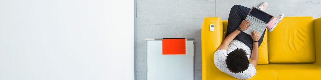 Office Worker in Lobby