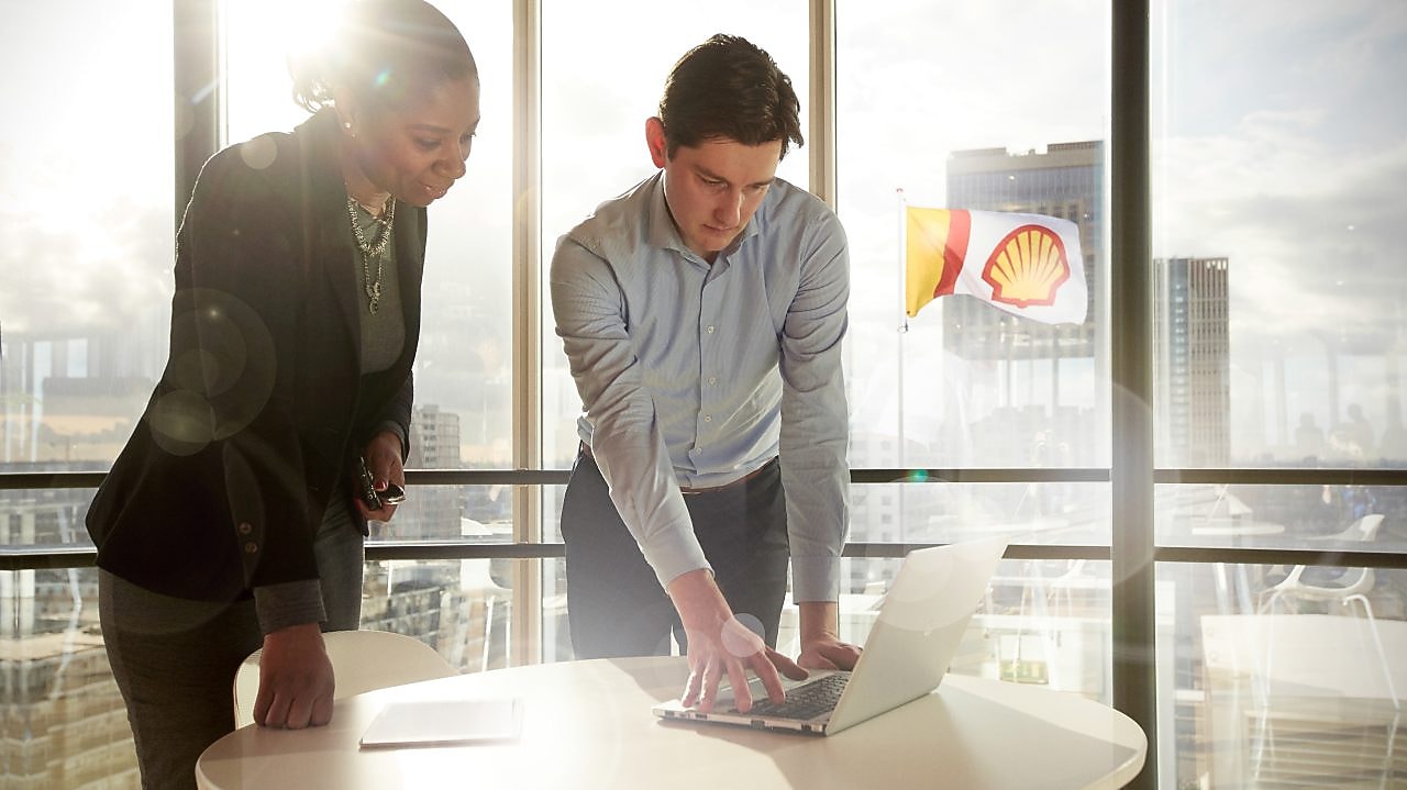 Shell Employee in office