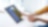 User tapping tablet on Shell Fleet Hub