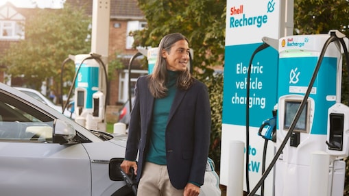 Light filled road intersecting a cityscape