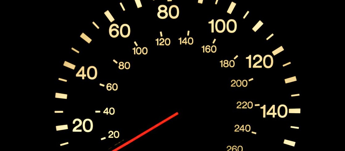 Close up of car dashboard