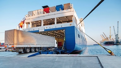 Truck-On-Train and Ferry Trips