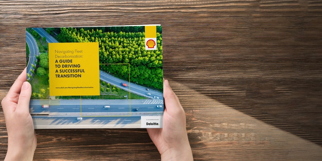 Close up on the cover of the Navigating Fleet Decarbonisation report