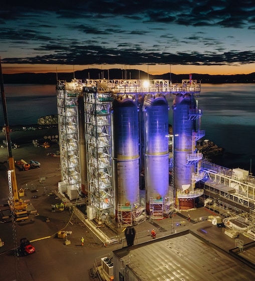 Night view at the Northern Lights JV.