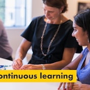 Reason number two – continuous learning. Julie Ferland working with a Shell TechWorks team member.