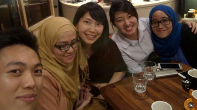 After work coffee with my colleagues-turned-friends