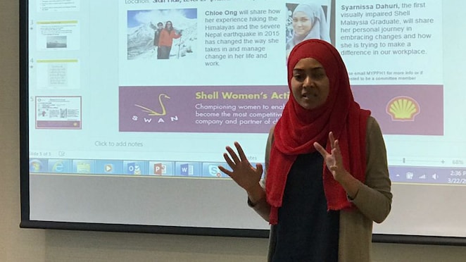 During International Women’s Day 2017, I had the opportunity to share with the SWAN, Shell KL network of women on thriving beyond disabilities.