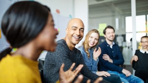work colleagues in a meeting