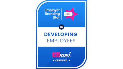 Award image on Employee Branding Star (2023) - EB Navi certified