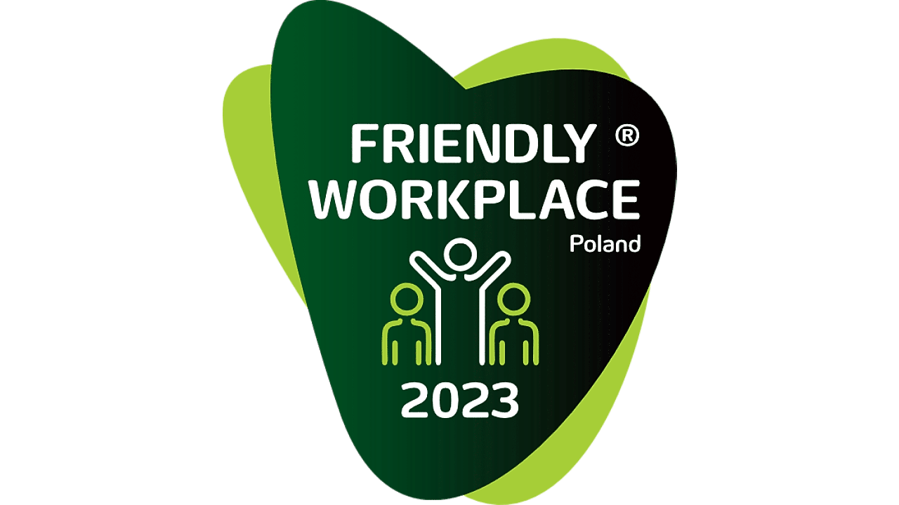 Award image on Friendly workplace Poland (2023)