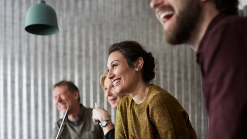 employees attending a learning programme