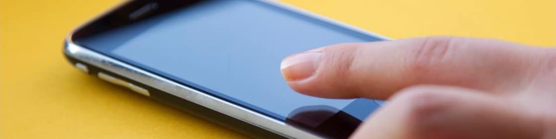 close view of mobile