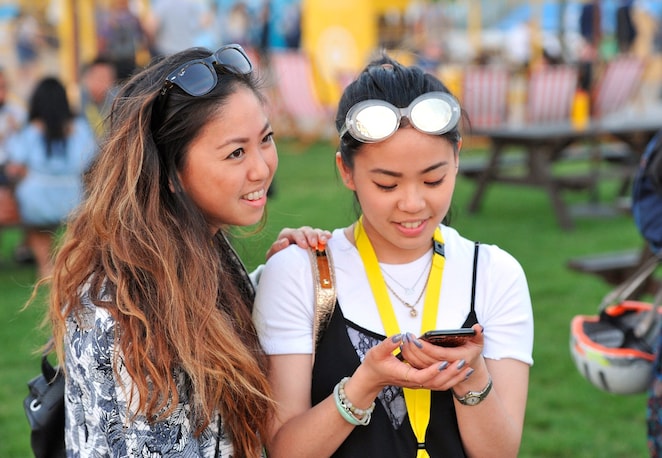 Participants take part in the festival during day two of Shell Make the Future Live, Friday, May 26, 2017 in London. 
