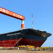 Image of the Gato do Mato, a Floating Production, Storage, and Offloading vessel used to support the Shell Orca production field.