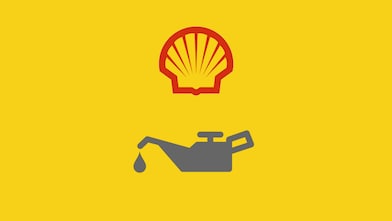 Shell pecten lubmatch logo oil can dripping oil