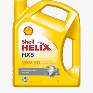 Packshot of Shell Helix HX5 15W-50
