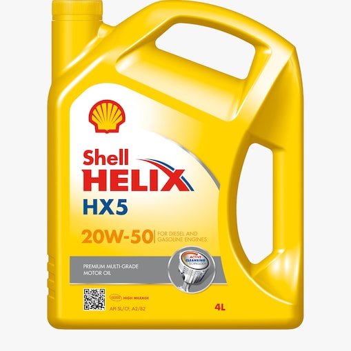 Packshot of Shell Helix HX5 20W-50