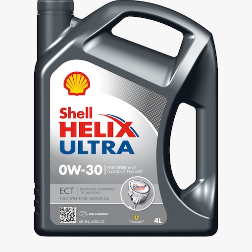 Packshot of Shell Helix Ultra ect 0W-30