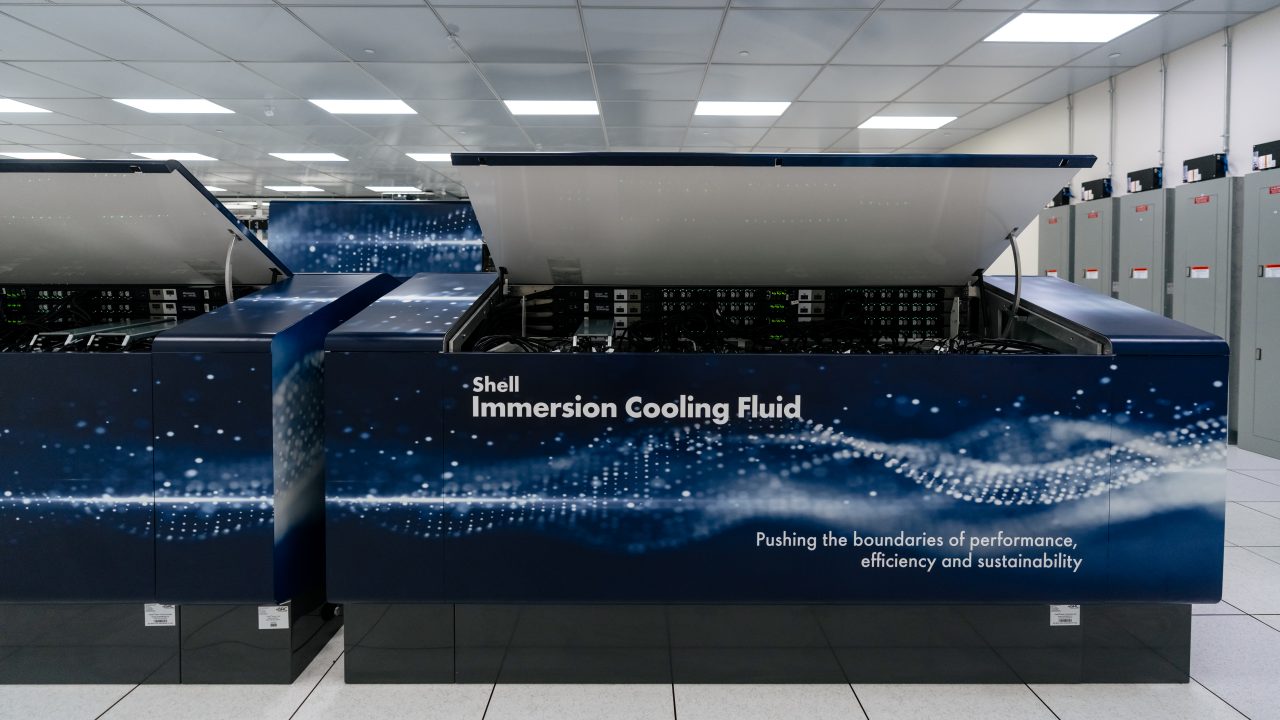 Shell uses immersion cooling fluids to improve the energy efficiency of its own data centres such as Houston.