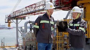 Crux platform of Shell Australia