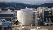 The LNG storage tank, November 2023.