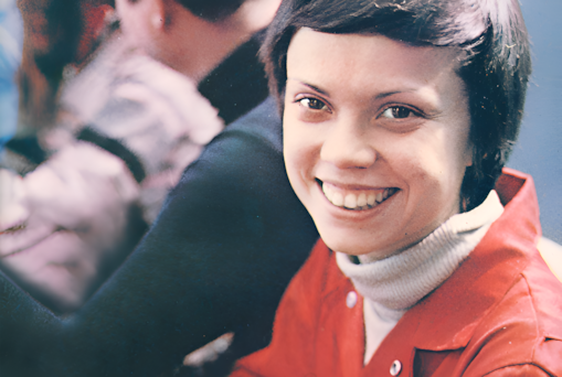 Michelle working in the 1970s