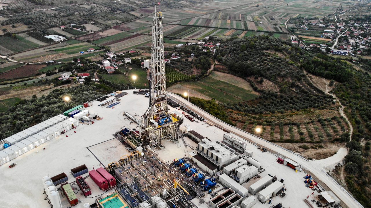 Shpirag 5 well pad site in Albania.