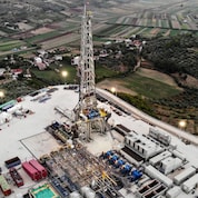 Shpirag 5 well pad site in Albania.