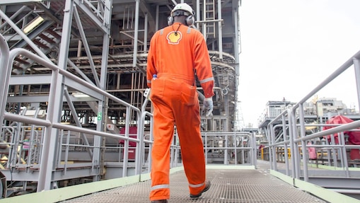 Engineer carries out regular checks on board the Bonga FPSO- Bonga Main floating, production, storage and offloading facility lies in deep water, Gulf of Guinea, Nigeria