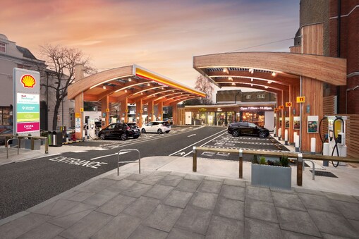 Fulham Road EV station, London, UK