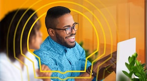 Man & Woman in Office