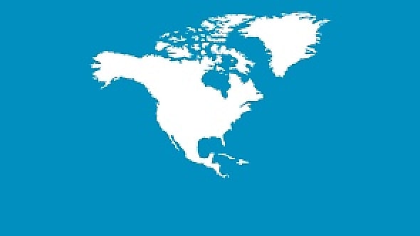 North America map