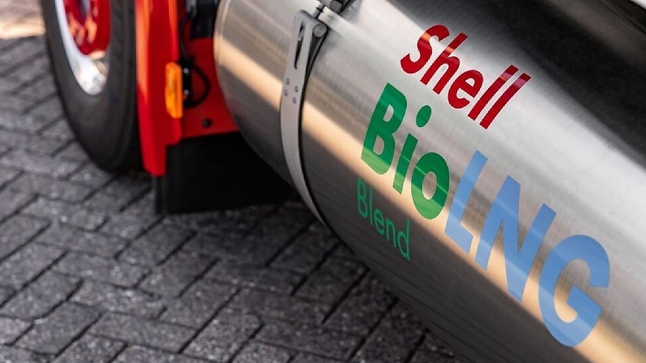 BioLNG tank on a truck