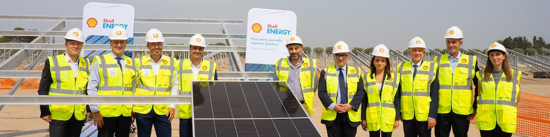 Shell Energy team beginning construction at the Zamboni solar park