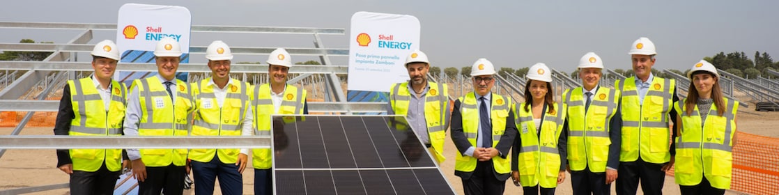 Shell Energy team beginning construction at the Zamboni solar park