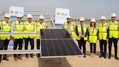 Shell Energy team beginning construction at the Zamboni solar park